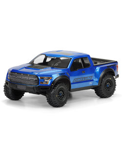 PRO-3461-00 1/10 2017 Ford F-150 Raptor True Scale Clear Body: Short Course (ใส่ได้กับ Slash2WD, Slash4X4 ต้องเปลี่ยนเสาบอดี้)