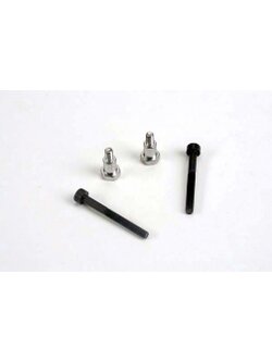 3742 Shoulder screws, steering bellcranks (3x30mm cap-head machine) (2)/ draglink shoulder screws (chrome) (2)