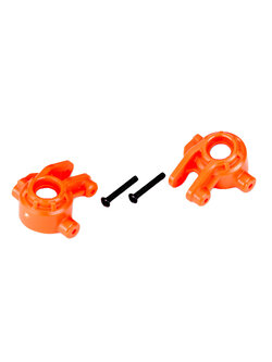 9037T Steering blocks, extreme heavy duty, orange (left & right)/ 3x20mm BCS (2) (for use with #9080 upgrade kit)