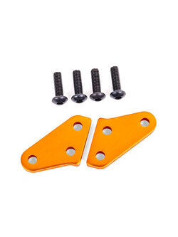 9636T Steering block arms (aluminum, orange-anodized) (2) (fits #9635 series & 9637 series steering blocks)