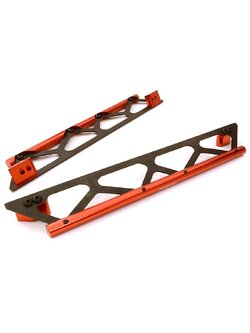 INT-C26834RED Machined Side Protection Nerf Bars for Traxxas X-Maxx 4X4