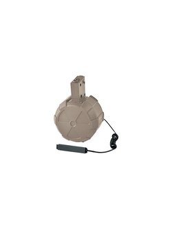 MC-241 ICS ELECTRIC DRUM MAGAZINE-TAN (INCL. M4 MAGAZINE ADAPTOR) ความจุ 2,000 นัด