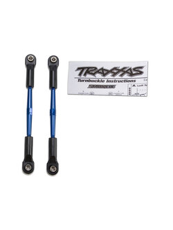 2336A Turnbuckles, aluminum (blue-anodized), toe links, 61mm (2) (assembled w/ rod ends & hollow balls) (fits Stampede) (requires 5mm aluminum wrench #5477)