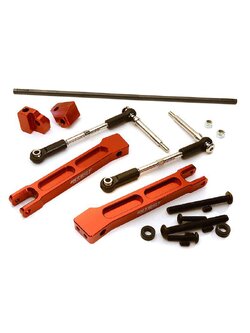 INT-C28433RED Rear Sway Bar Anti-Roll Bar Set for Traxxas X-Maxx 4X4