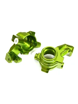 INT-C29372GREEN Billet Machined Steering Knuckles for Traxxas 1/10 Maxx Truck 4S