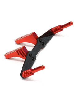 INT-T8671RED Machined Rear Body Mount Set for 1/10 Traxxas Slash 2WD