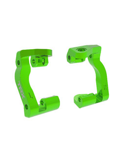 10733-GRN Green Aluminum Caster Blocks (L&R)