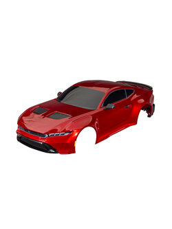 10511-RED Body, Ford Mustang, complete (red) (painted, decals applied) (includes side mirrors, spoiler, grilles, vents, & clipless mounting)