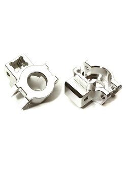 INT-C28581SILVER Billet Machined Rear Axle Hubs for Traxxas 1/7 Unlimited Desert Racer