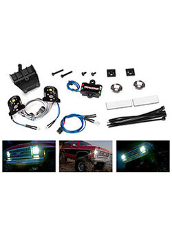 8039 LED light set (contains headlights, tail lights, side marker lights, distribution block (fits #8130 body, requires #8028 power supply)