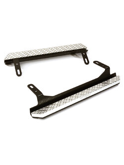 INT-C28227SILVER Alloy Machined Side Step Plate Set for Traxxas TRX-4 Scale & Trail Crawler