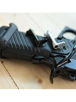 MX-025/MX-025A Hi-Capa Enlarged Magazeine Release Buttom Combination-Black/Silver