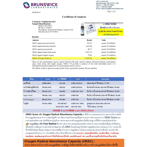 ไวยูซิด VIUSID อาหารเสริม กรดอะมิโน วิตามิน และ ซิงค์ เพื่อต้านอนุมูลอิสระ สำหรับการป้องกันและดูแลสุขภาพ