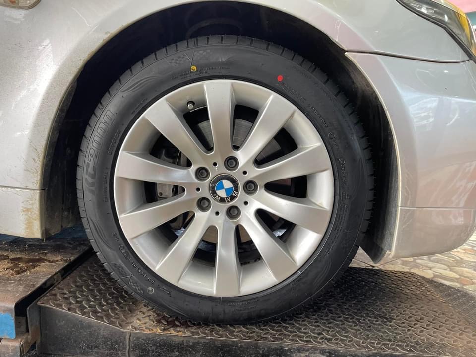 🚘 #BMW_520d🛞 เปลี่ยนยาง #OTANI #KC2000 225/50R17🔥 🔥🔥