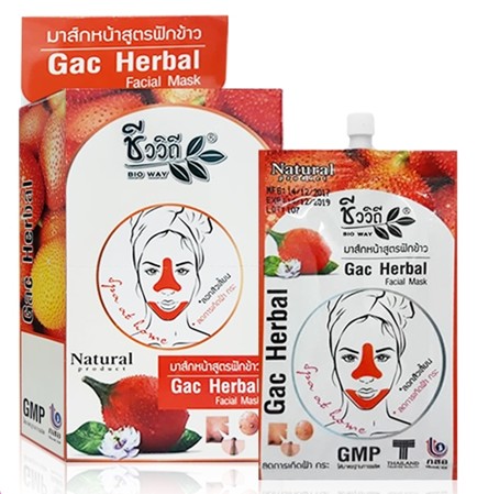 ชีววิถี มาส์กหน้าสูตรฟักข้าว Gac Herbal facial Mask