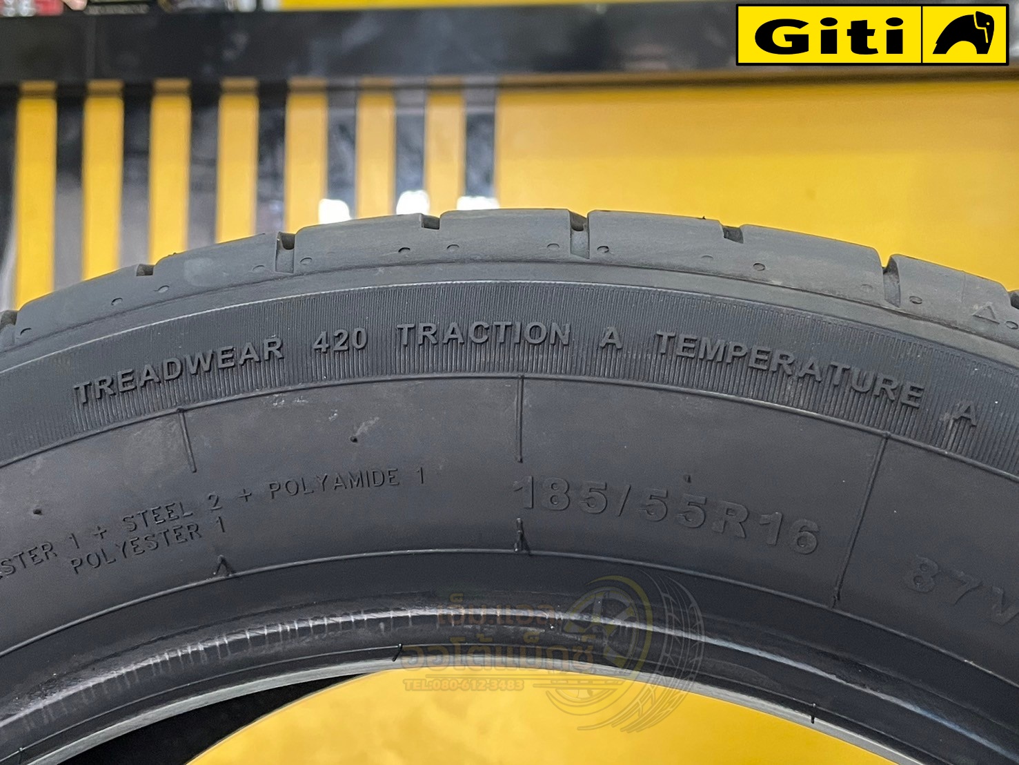 Giti Synergy H2 ขนาด 185/55R16 เป็นยางกลุ่ม Comfort & Silence ที่ออกแบบมาเพื่อรถยนต์ขนาดกลางและเล็ก