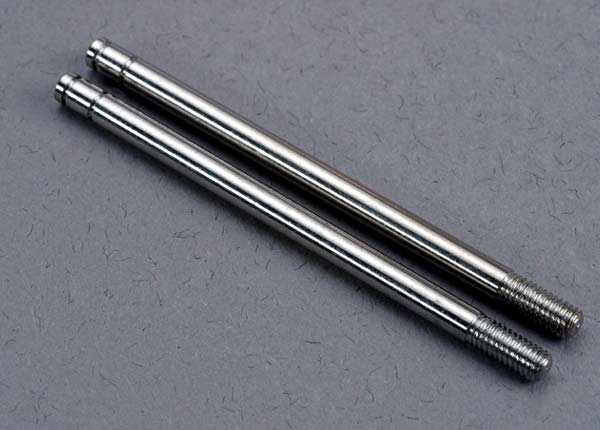 2765 Shock shafts, steel, chrome finish (X-long) (2)