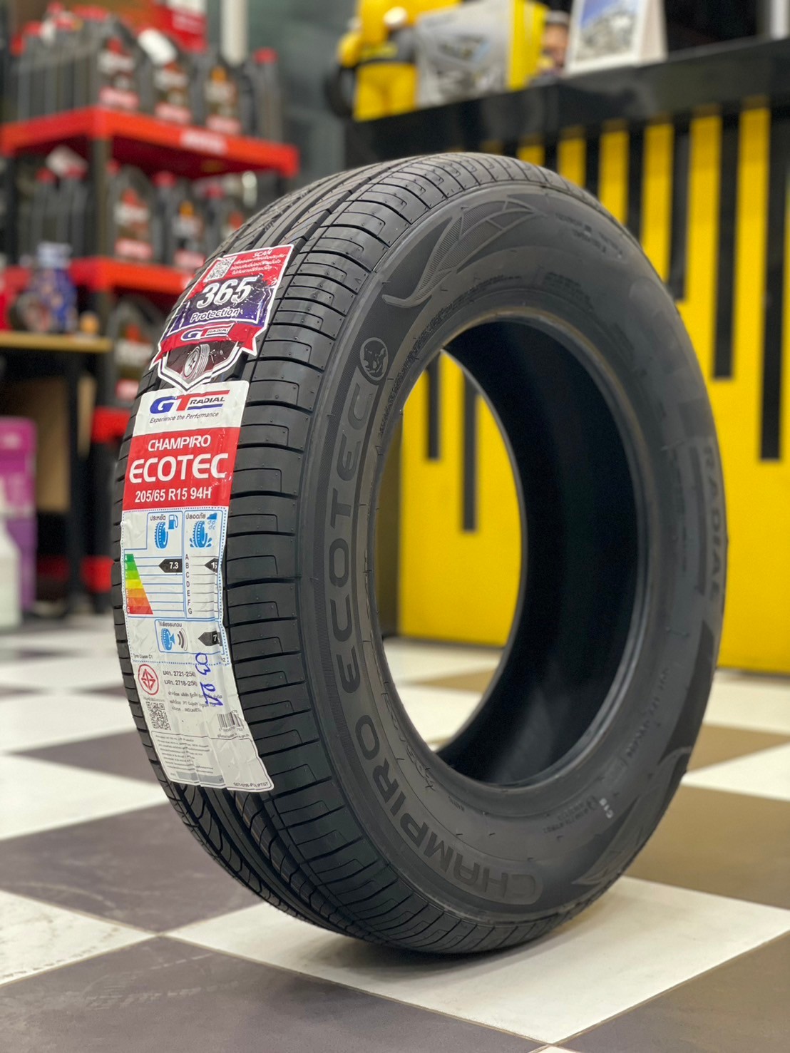 ยางใหม่ GT RADAIL CHAMPIRO ECOTEC 205/65R15 ยางใหม่ปี2024