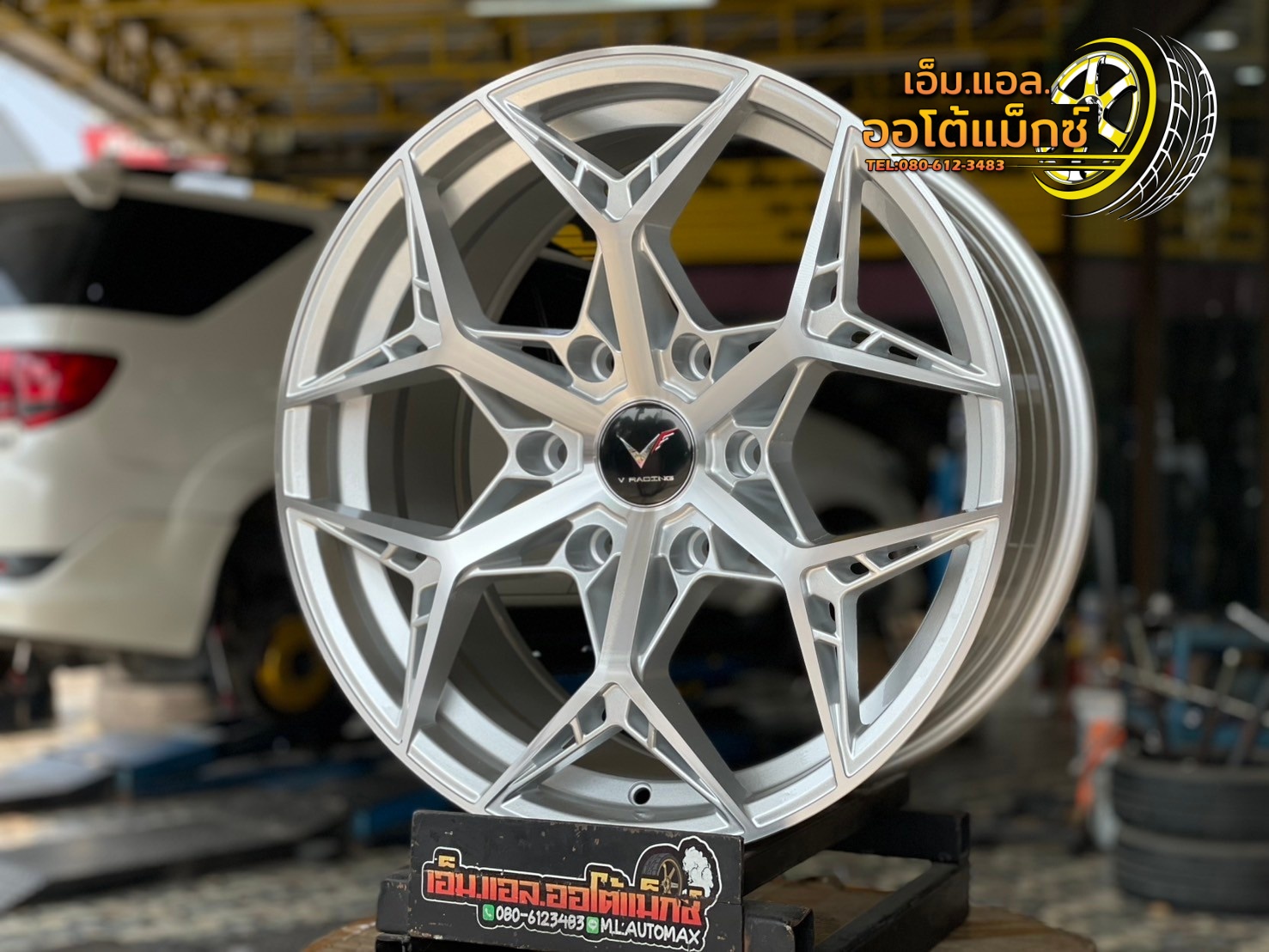 ล้อแม็กซ์ใหม่ขอบ18 #WheelPerformance Model HR-263 18x8.5 ET30 6x139.7 สีซิลเวอร์ขอบมิลลิ่งหน้าเงา ล้อมาตรฐานคุณภาพดี