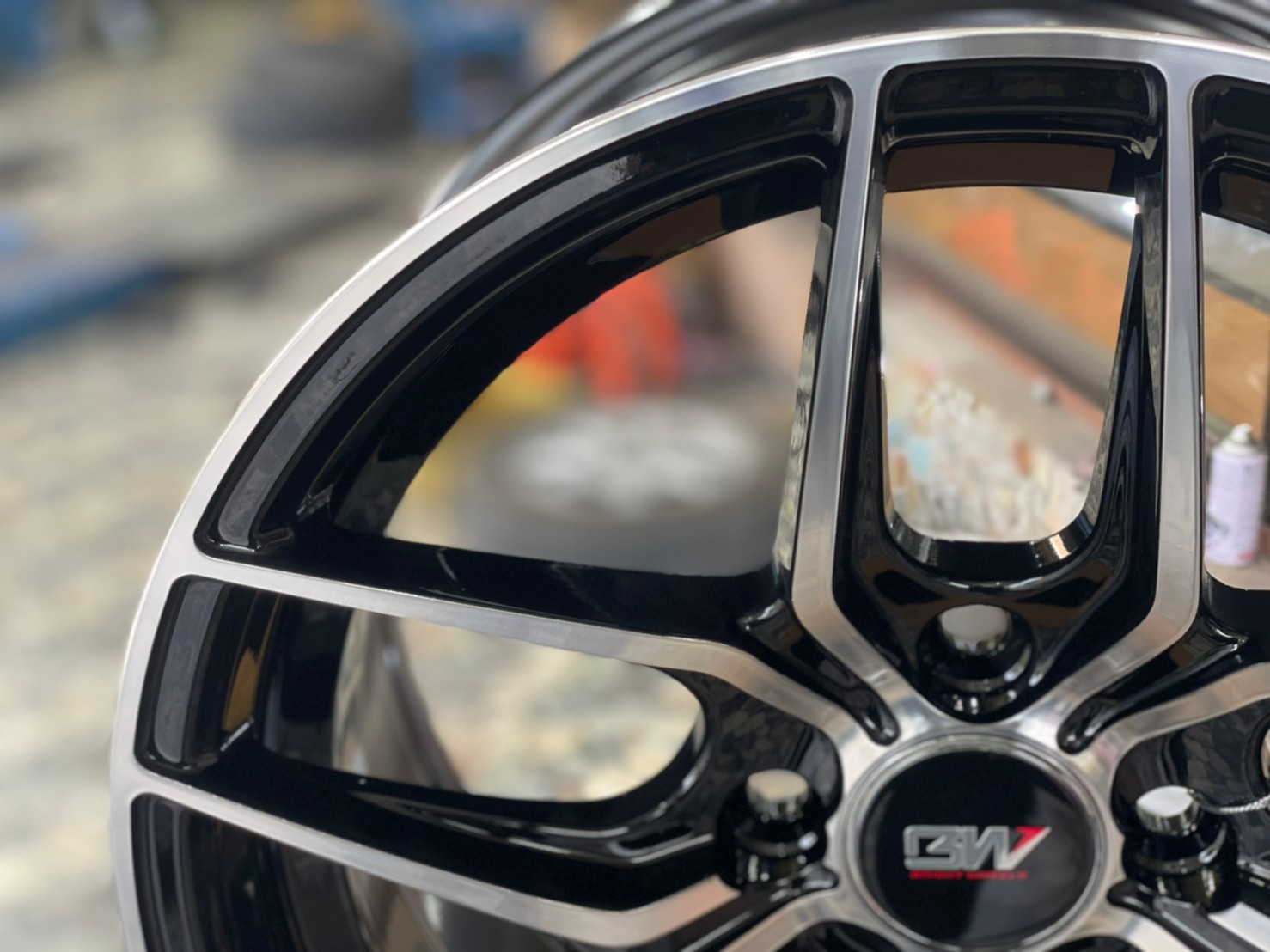 ล้อแม็กซ์ขอบ15 Brightwheels ASTON-3 ขอบ15 กว้าง7 ออฟ32 4รู100 สีดำหน้าเงา(FP/B)