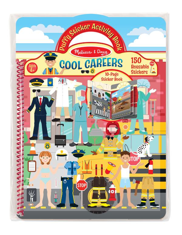 9426 Puffy Reusable Sticker Book - Cool Career