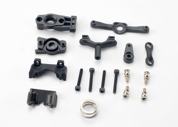 7043 Steering arm (upper & lower)/ steering link/ servo horn/ servo saver/ servo saver spring/ servo horn mount/ ball stud (2)/ shock mounts, front & rear/ 2.5x18mm CS (4)