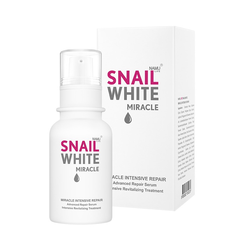 Snail White miracle สเนลไวท์ มิราเคิล อินเทนซีฟ รีแพร์ เซรั่มฟื้นฟูผิวหน้าเร่งด่วน
