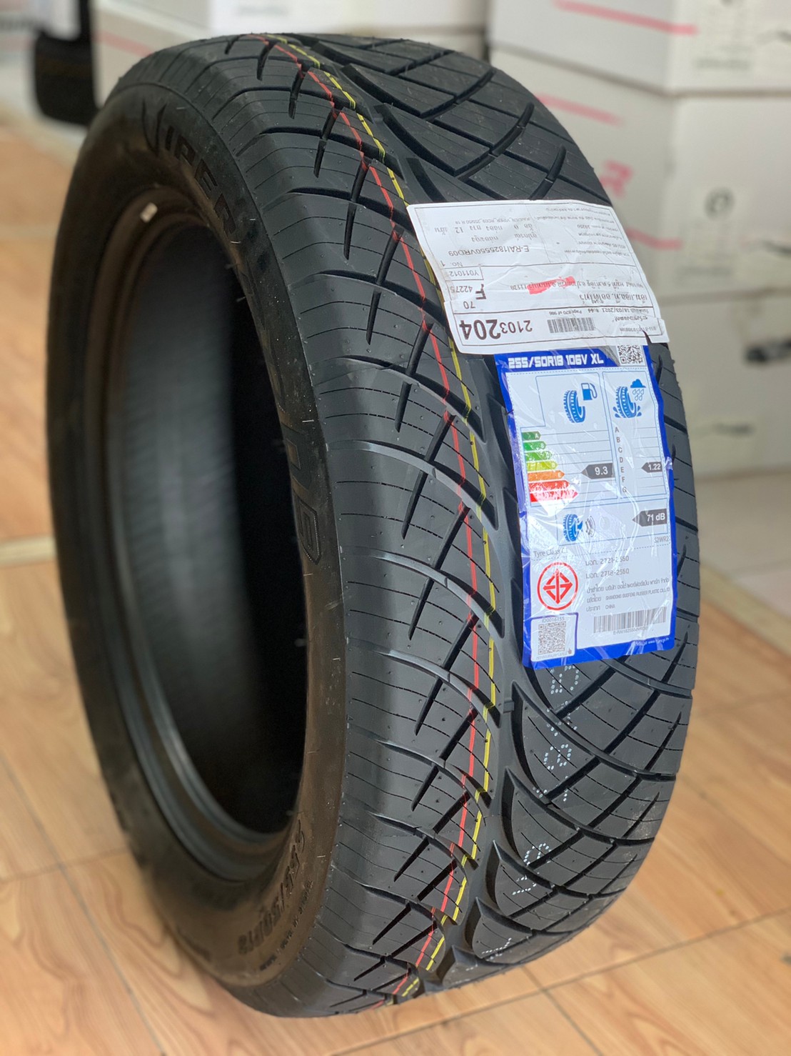 ยางสปอร์ตลายซิ่ง คุณภาพดี RAIDEN VIPER RD09 255/50R18 ยางใหม่ปี2021