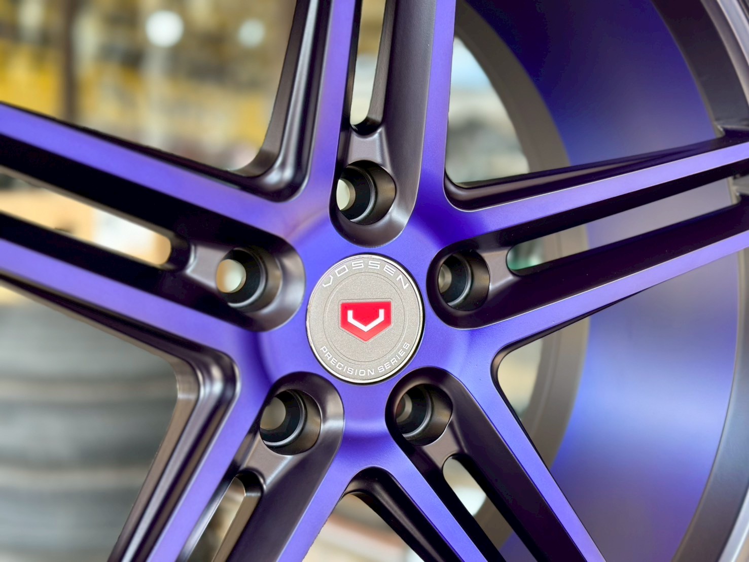 แม็กซ์ใหม่ #VOSSEN #CV5 ดำด้านหน้าดิพอันเดอร์น้ำเงิน ขนาด 18x8 5รู114 Offset40 (0575u) ใหม่ล่าสุด สวยสุดRace เบาพิเศษ เทรน์ใหม่ท้องแดงลึกหลังก้าน