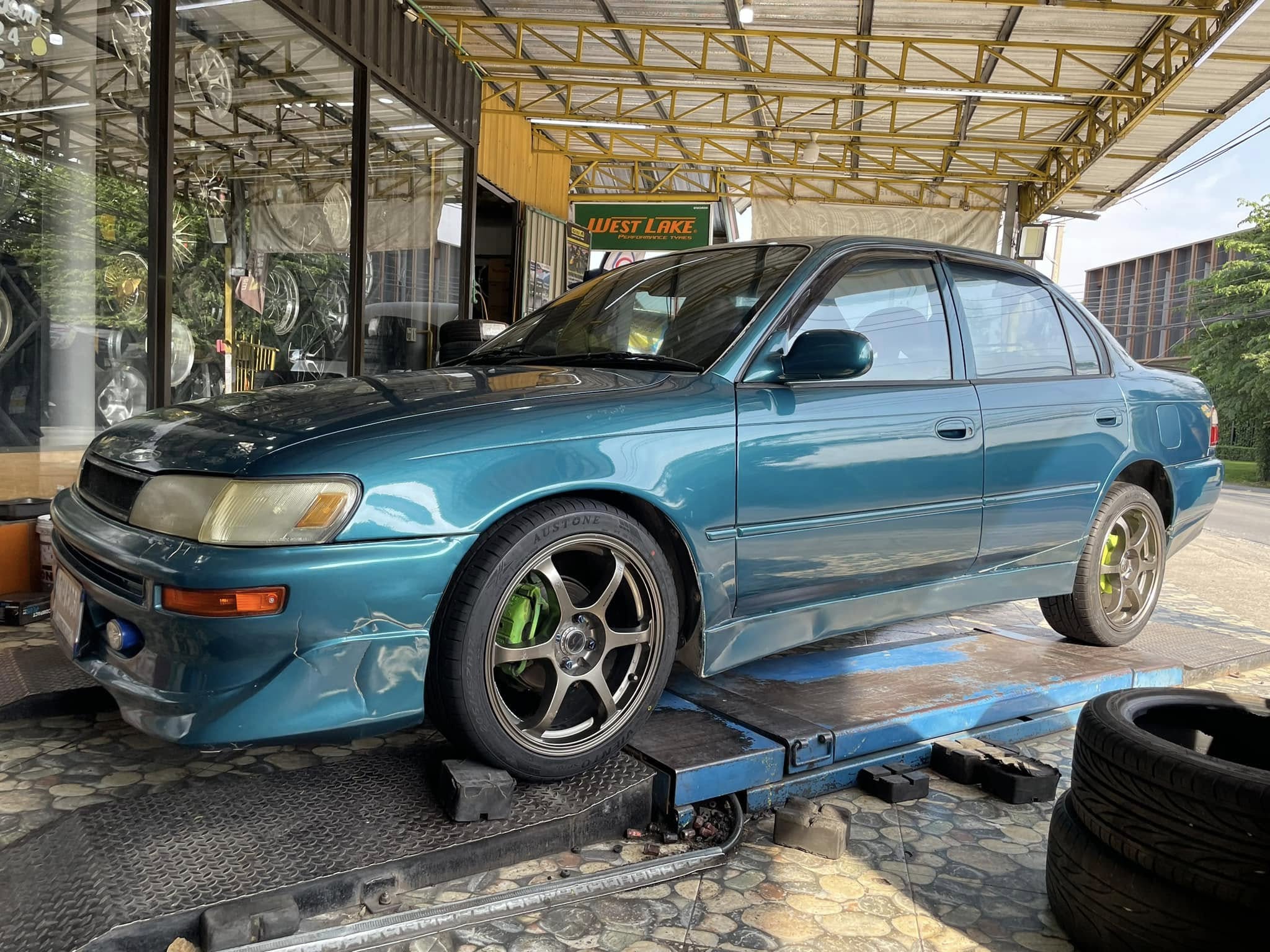 #TOYOTA_COROLLA🛞เปลี่ยนยาง #AUSTONE_SP702_205/45R17