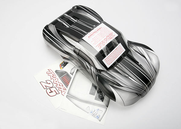 7012X Body, 1/16 Slash, ProGraphix, (replacement for painted body. Graphics are painted - requires paint and final color application)/ decal sheet
