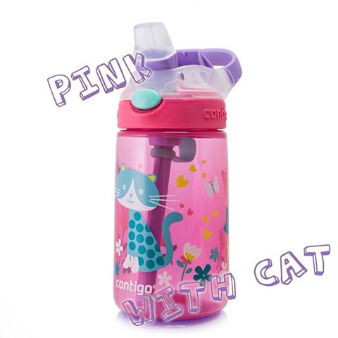 Gizmo Flip - Sapphire Pink with cat กระติกน้ำContigo