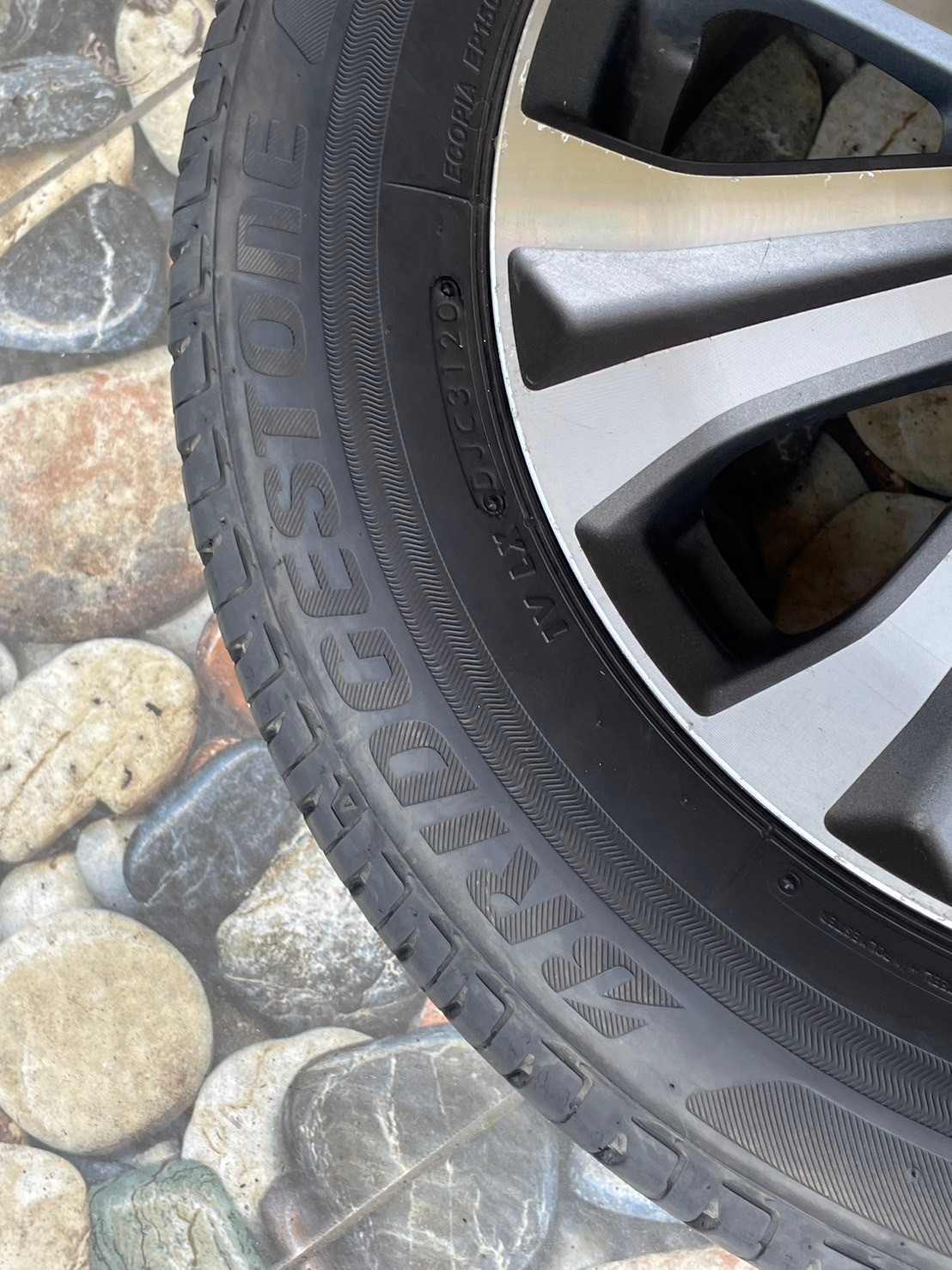 ล้อแม็กซ์เดิม Honda City ขอบ 15 4x100 พร้อมยาง Bridgestone