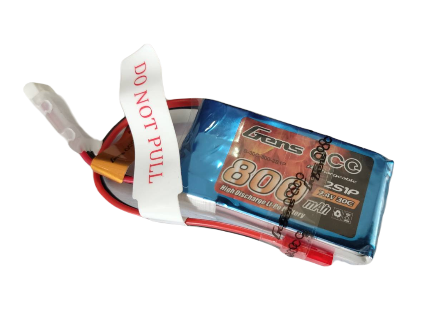 2S 0800mAh 30C Gens Gens Lipo 800 mAh. 7.4V 2S 30C