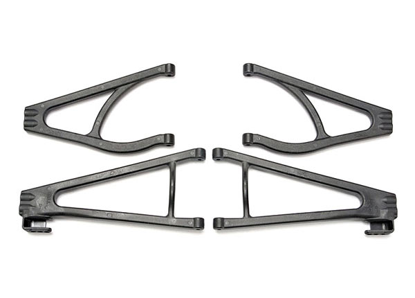 5333R Suspension arm set, adjustable wheelbase (lengthens wheelbase 10mm or 19mm) (suspension arm upper (2)/ suspension arm lower (2)/ bumper mount spacers (2)/ 4x16BCS (2))