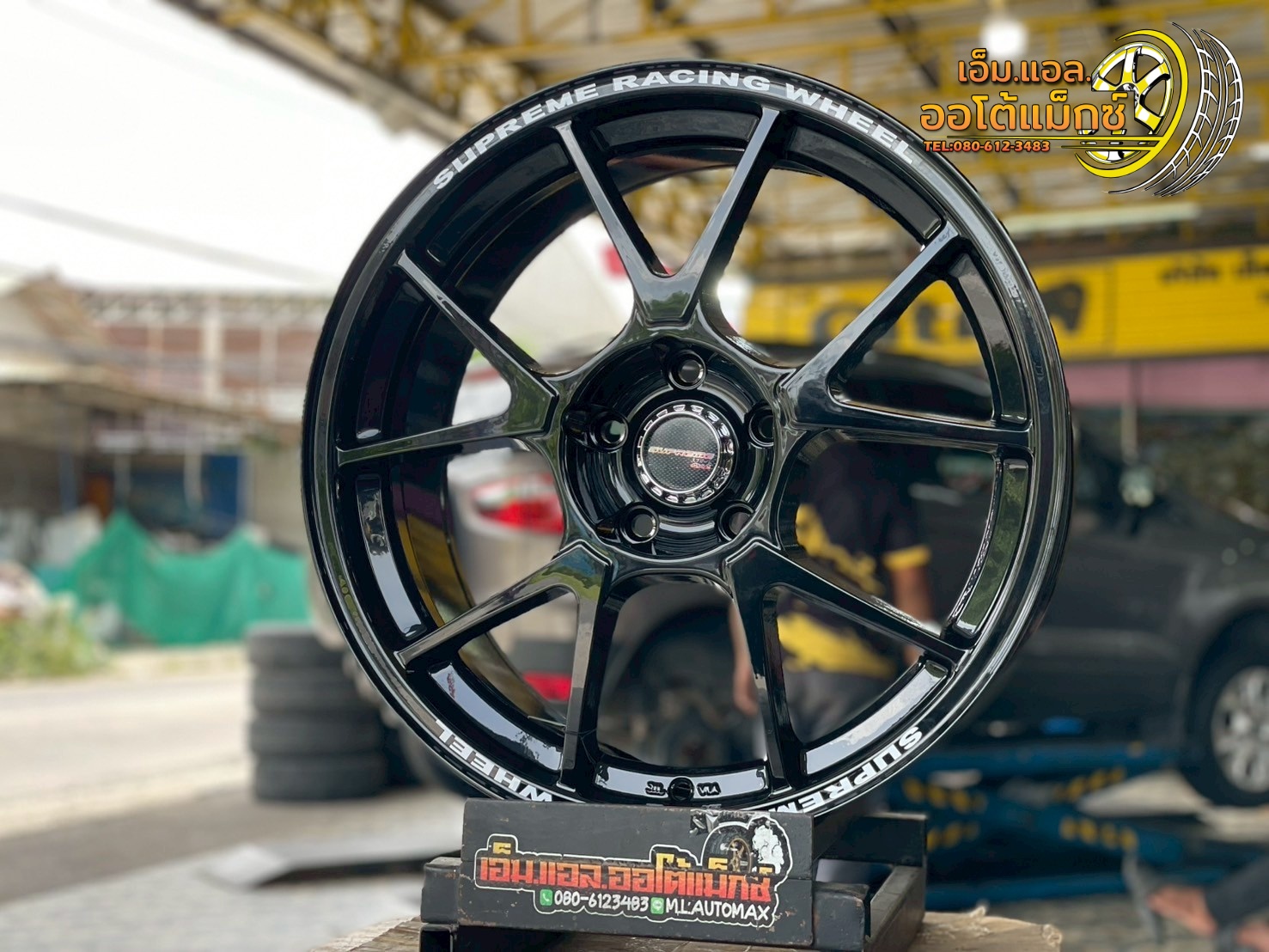 ล้อแม็กซ์ใหม่ขอบ18" #HOF_RACINGWHEELS #TC005 SP-TC05S 18x8.5J ET35 5x114.3 สีดำเงา