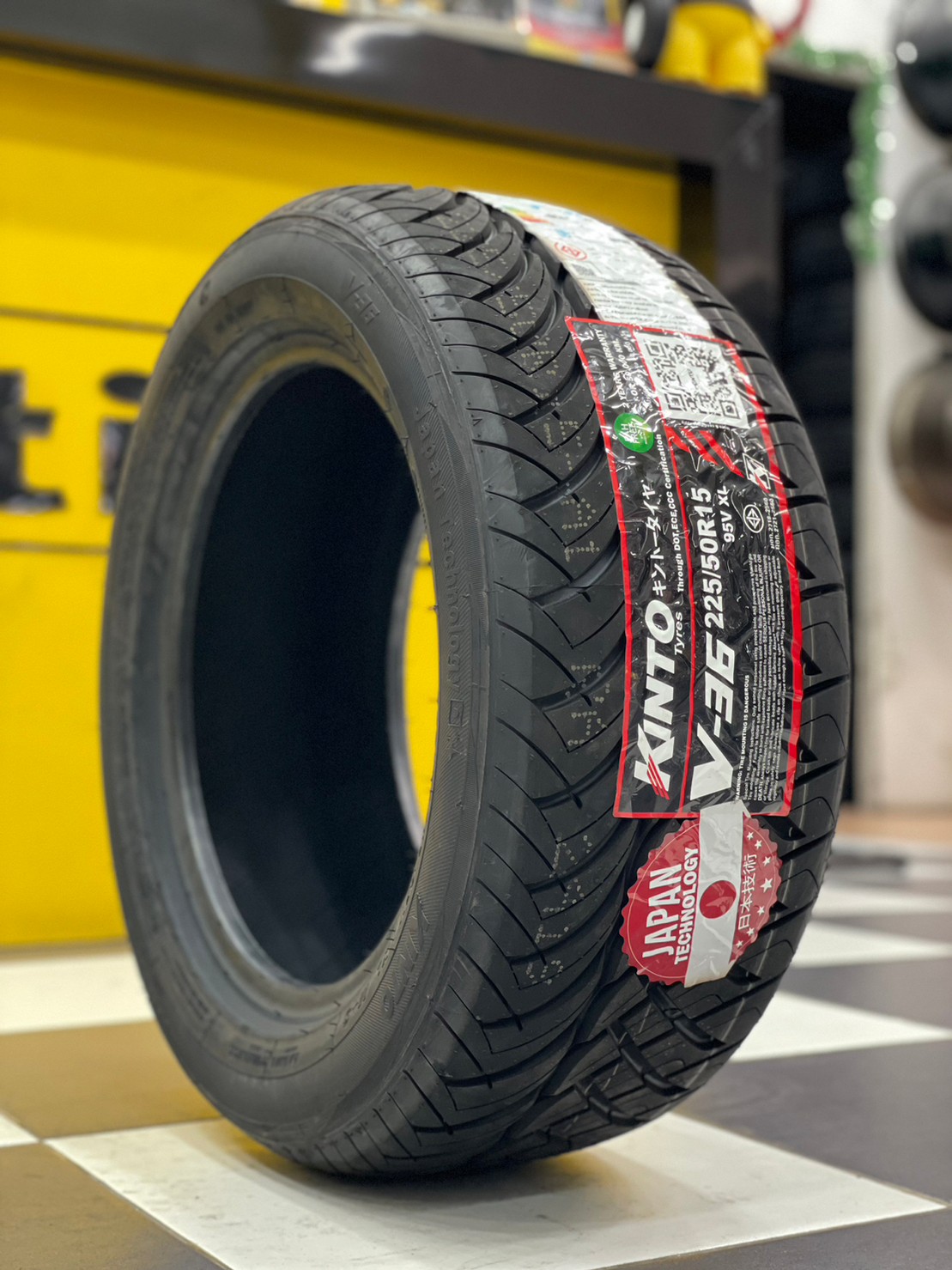 KINTO V36 225/50R15 ยางใหม่ปี2023