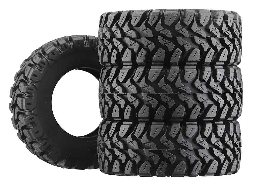 INT-C33004 24mm Width Rock Crawler Tire (4) Set for Traxxas 1/18 TRX-4M Crawler O.D.=64mm