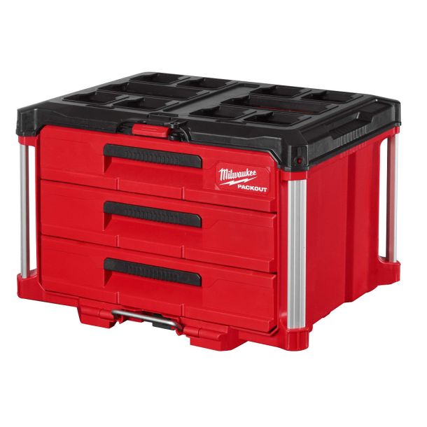 กล่องเครื่องมือลิ้นชัก 3 ลิ้นชัก 3 drawer packout PACKOUT รุ่น 48-22-8443 MILWAUKEE