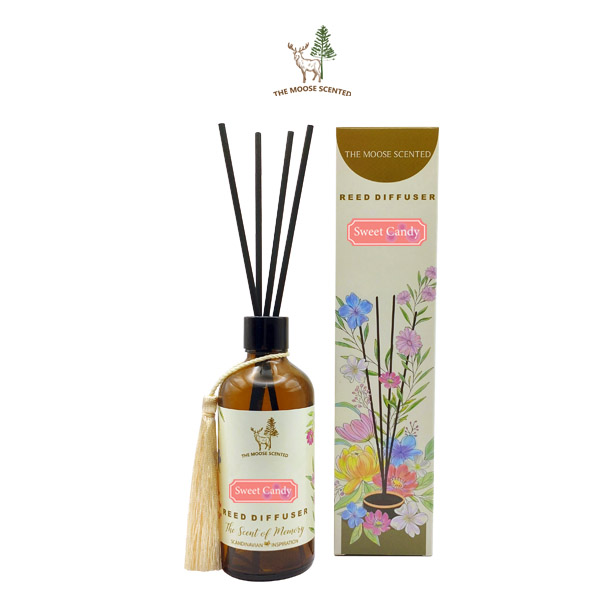 ก้านน้ำหอม กลิ่นขนมลูกกวาด Sweet Candy Reed Diffuser