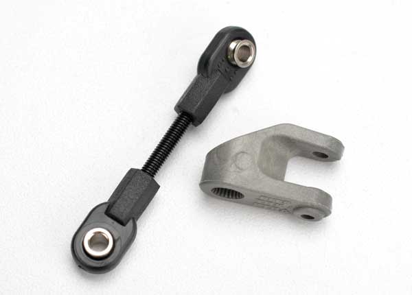 5545 Servo horn, steering/ linkage, steering (3x30 threaded rod)/ rod ends (2)/ hollow balls (2)
