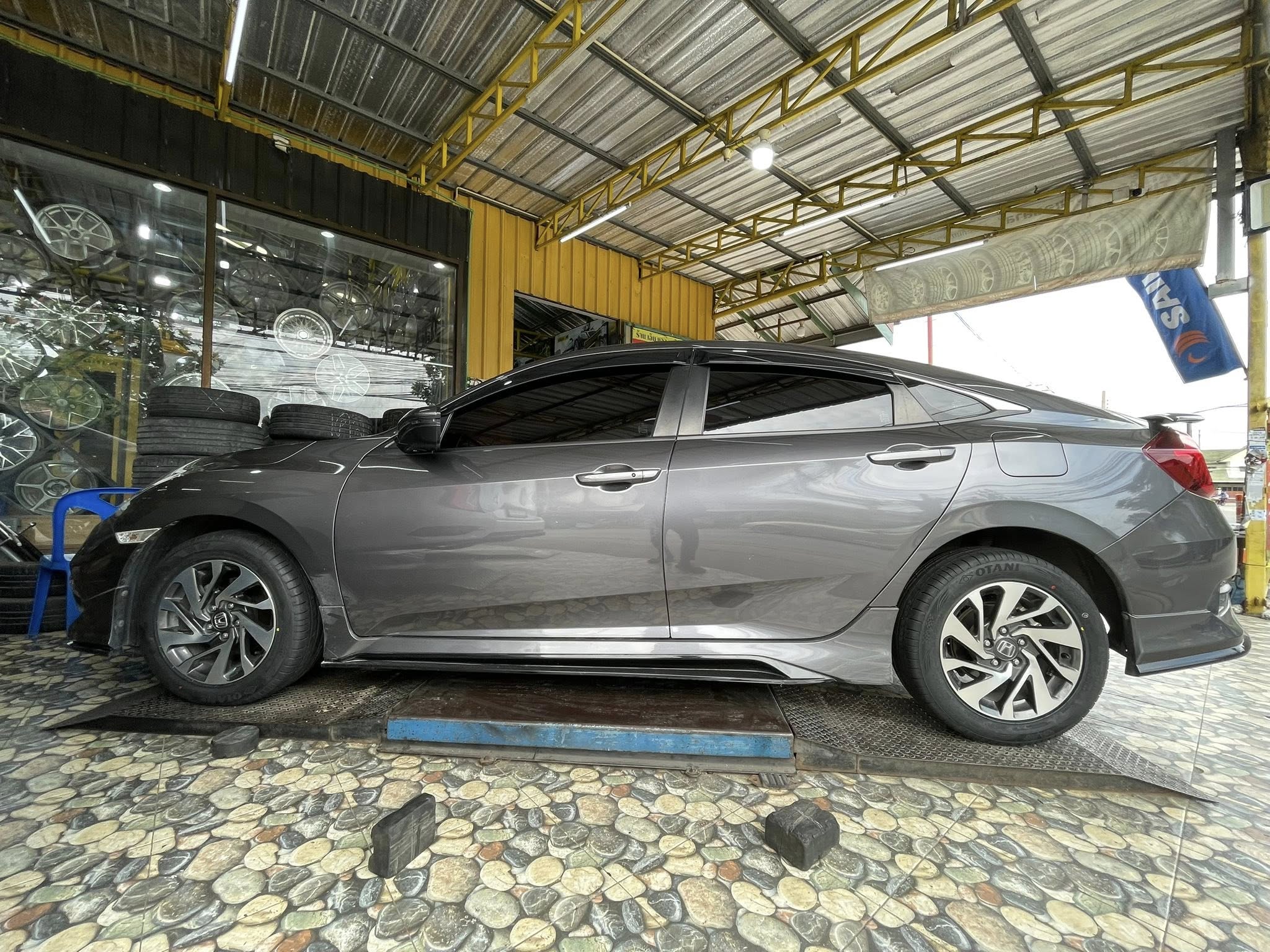 HONDA_CIVIC🚘เปลี่ยนยาง 🛞🐘#OTANI_KC2000_215/55R16
