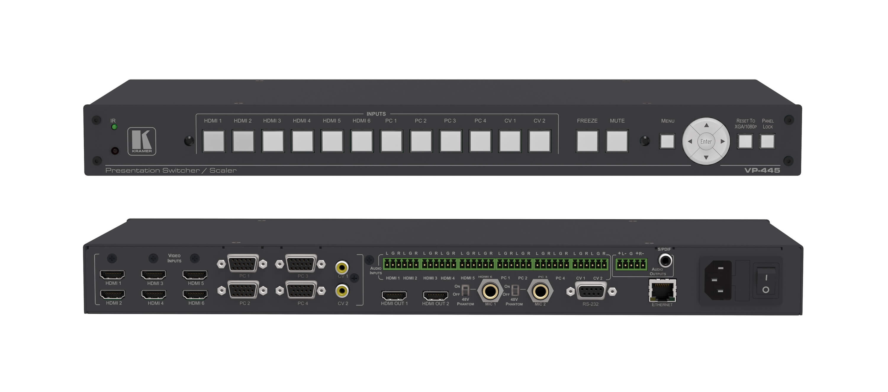 KRAMER VP-445 12–Input Presentation Switcher/Scaler
