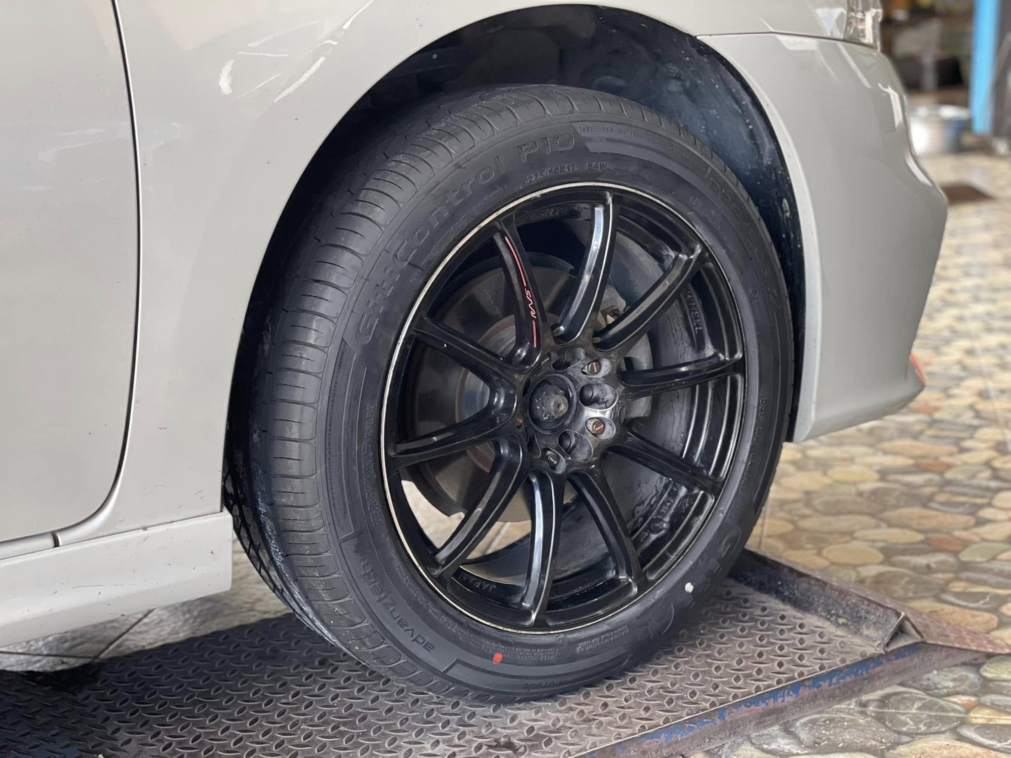 #NISSAN_SYLPHY🛞 #GITI_CONTROL P10 225/50R17 #ผ้าเบรกCompact🛞🛠