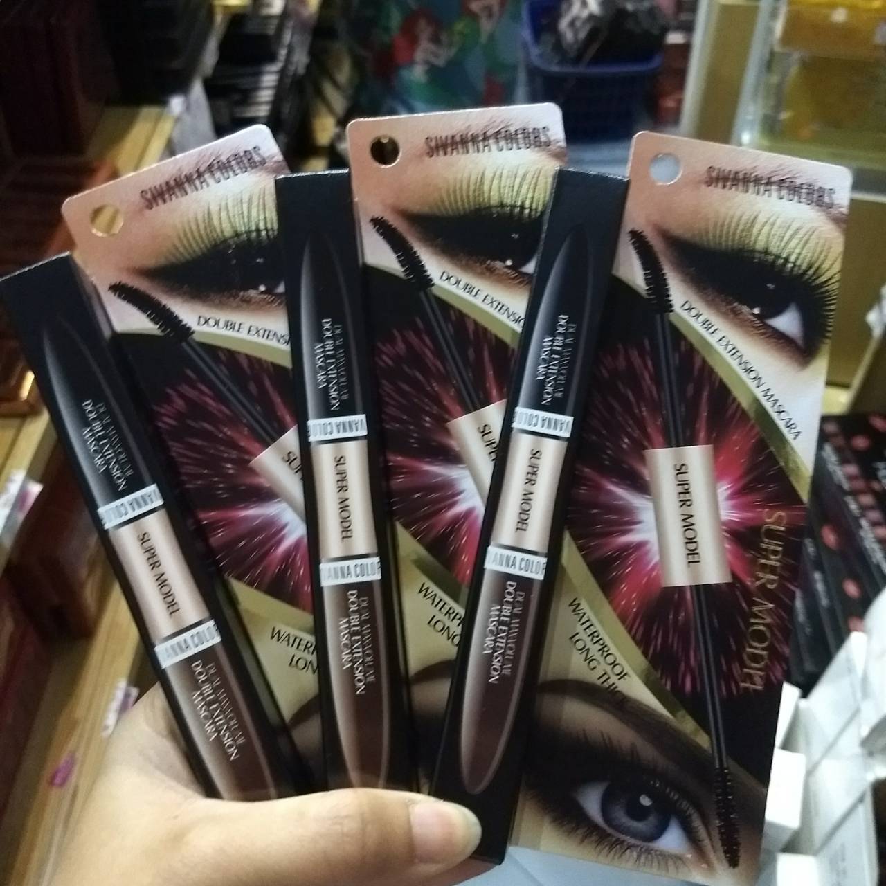 Sivanna Colors Super Model 2in1 Double Extension Mascara HF901 มาสคาร่า