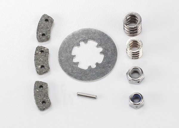 5552X Rebuild kit, slipper clutch (steel disc/ friction pads (3)/ spring (2)/ pin/ 4.0mm NL (1)/ 5.0mm NL (1))