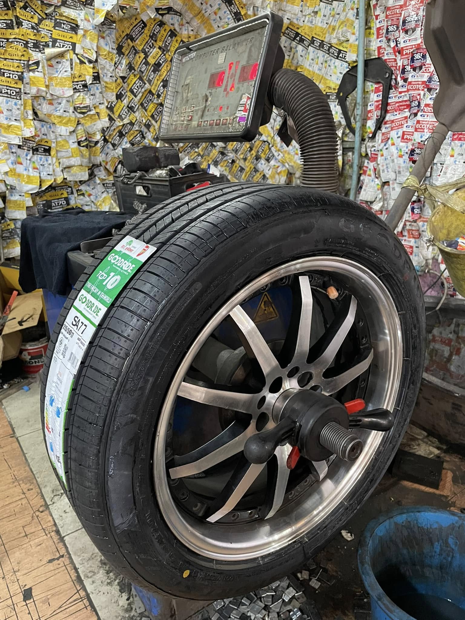 #TOYOTA_ALTIS🛞 เปลี่ยนยาง #GOODRIDE_SA77_215/50R17