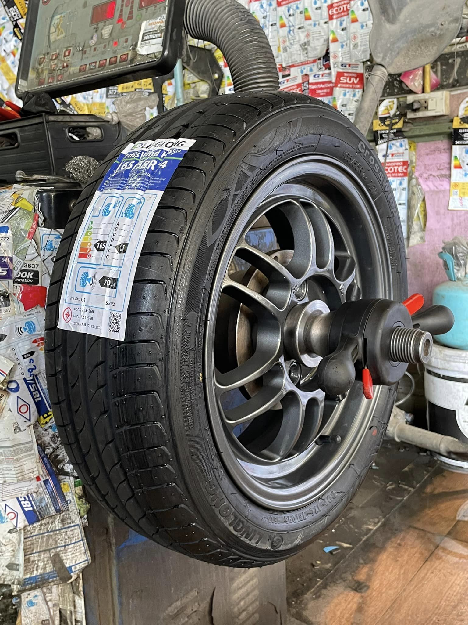 🚘🚗#wuling air ev #รถไฟฟ้า100% น่ารัก #ล้อแม็กซ์ขอบ14 🛞#RPF1 14” 4x100 🛞#ยางไทย #Linglong_CrosswindHP 165/55R14