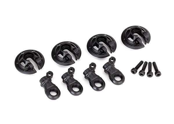 8459 Spring retainers, lower (captured) (4)/ 2.5x10 CS (4)