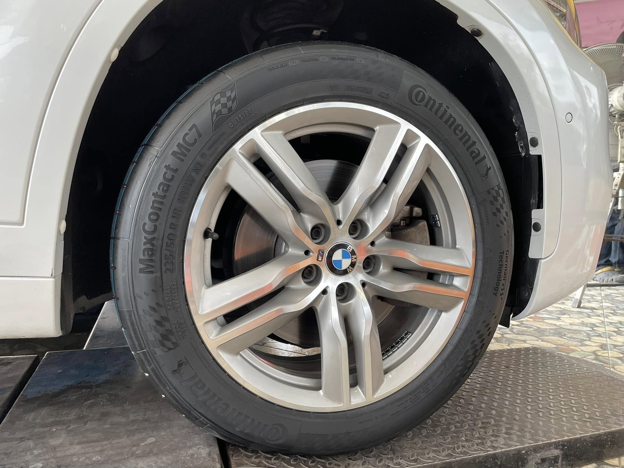 🛞 #BMW_X1 🚘เปลี่ยนยาง 🐘#Continental #MaxContactMC7 235/50R18